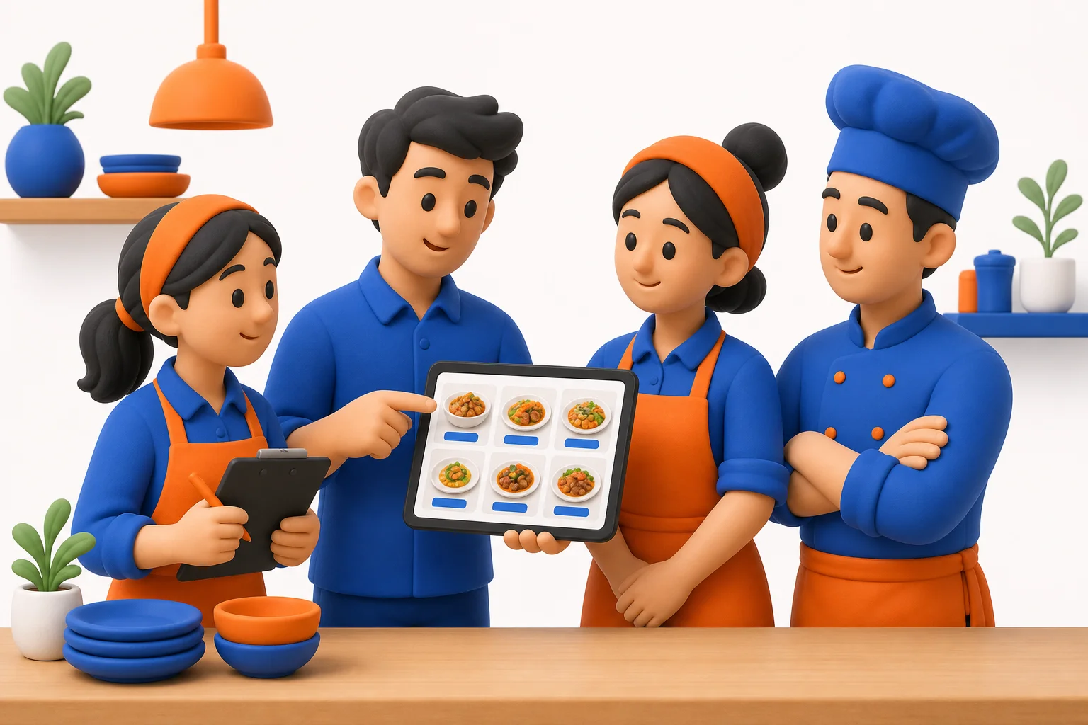 آموزش پرسنل برای کار با منوی دیجیتال