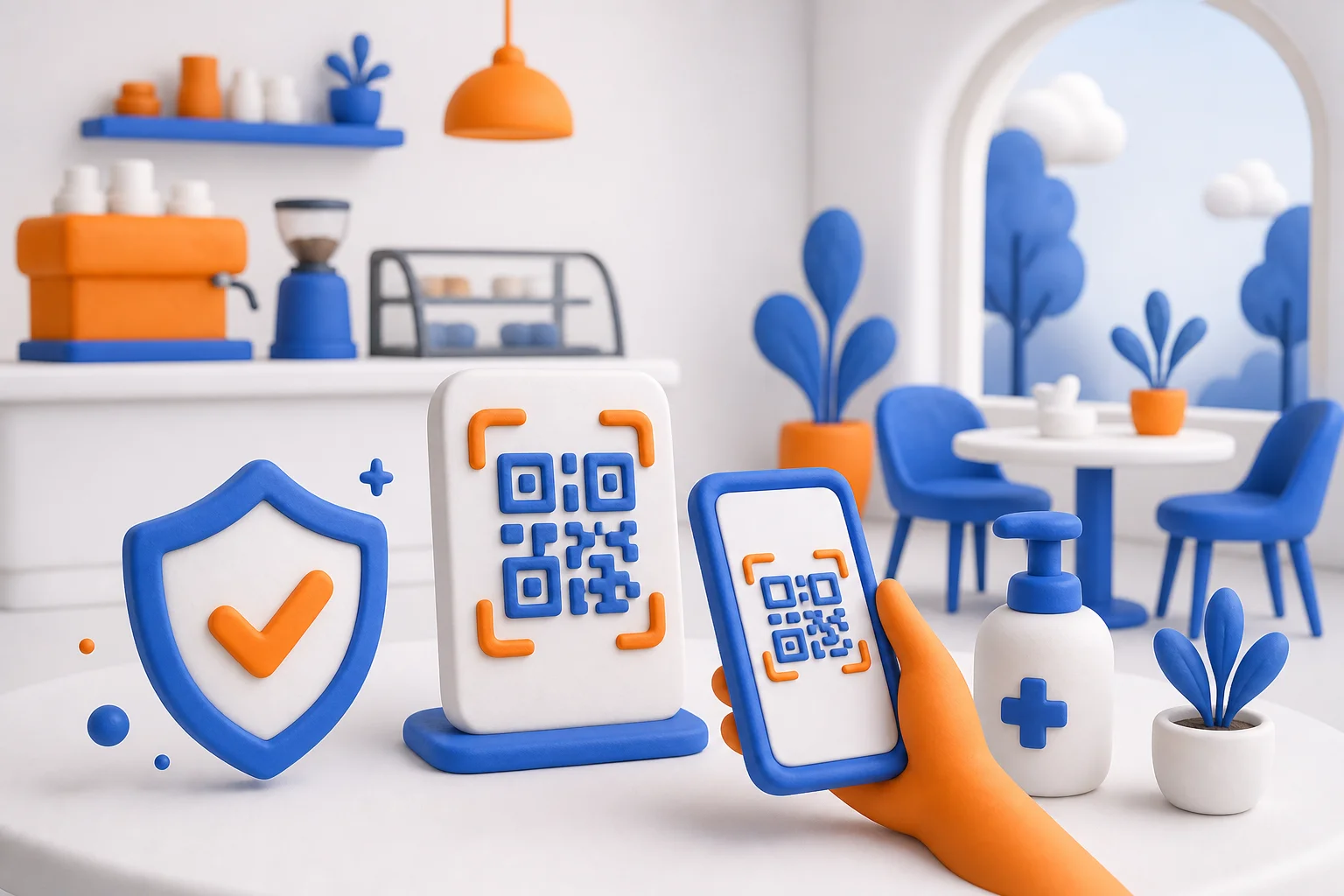 بهداشت و سفارش QR: کمتر تماس، سفارش امنتر
