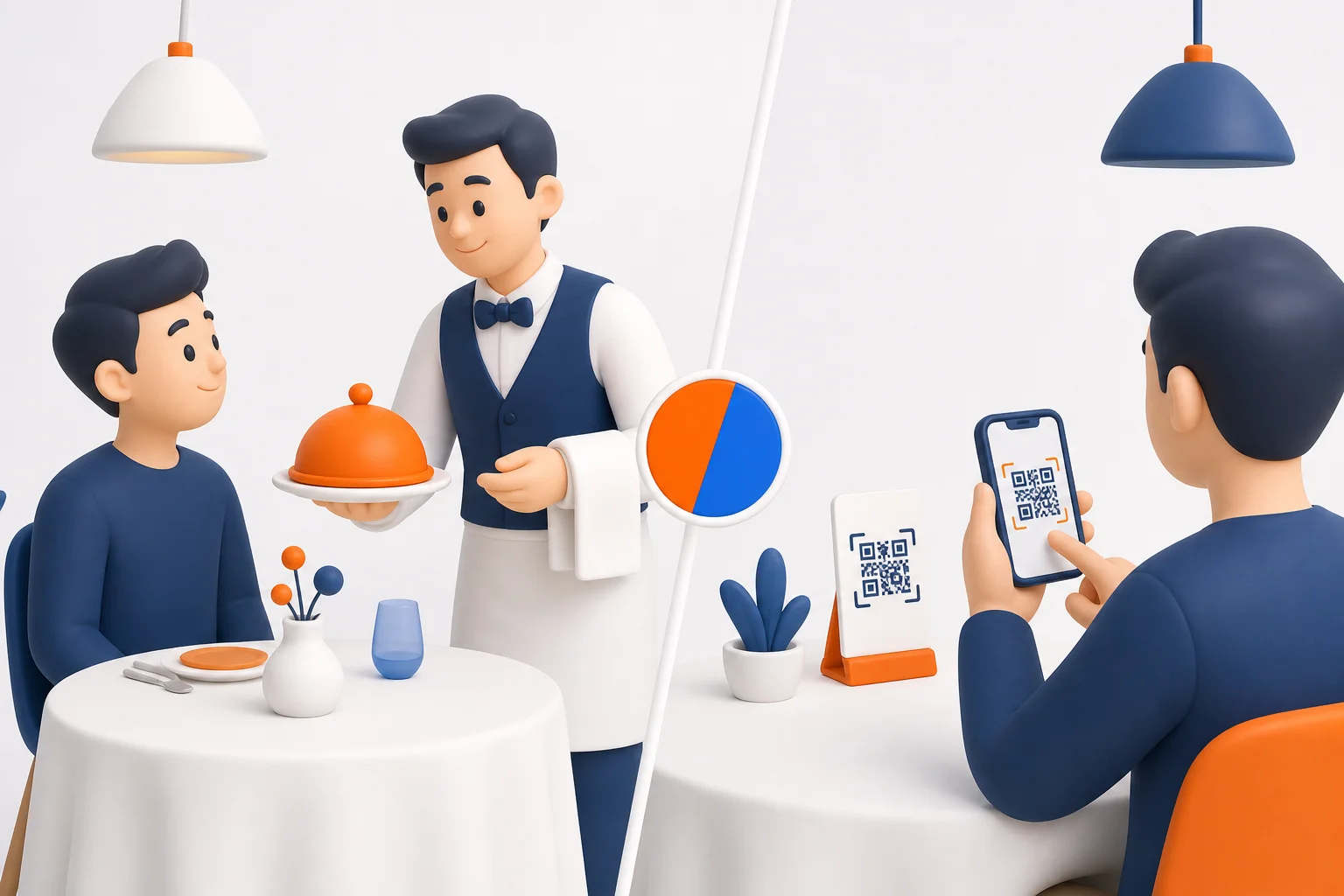 سفارش QR یا گارسون؟ مقایسه برای رستوران