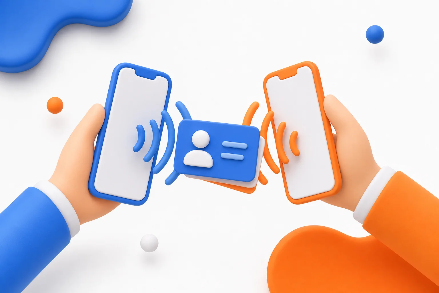 اشتراک NFC کارت ویزیت: لمس و دریافت لینک